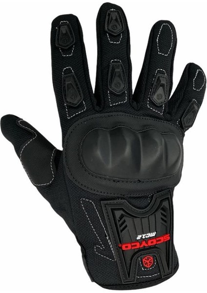 SC12-T Motosiklet Eldiveni Siyah fırsatları