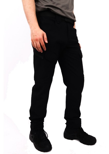 Tactical Su Itici Likralı Pantolon - Trekking Outdoor Pantolon - Bej Siyah Haki