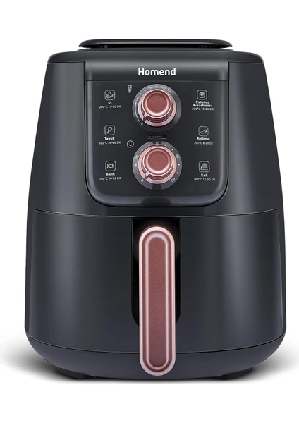 Airfryday 2508H, 4 Litre Sıcak Hava Fritözü Airfryer