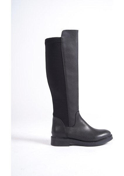 MBIBR6005-S Siyah Arkası Elastik Strech Bantlı Uzun Çizme modelleri