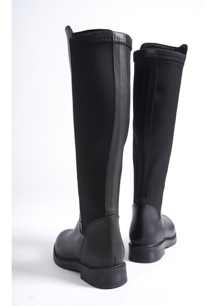 MBIBR6005-S Siyah Arkası Elastik Strech Bantlı Uzun Çizme fırsatları