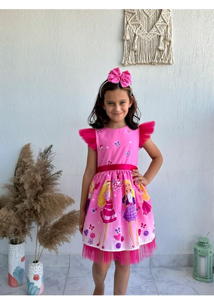 Buse & Eylül Bebe Barbie Kız Çocuk Elbisesi