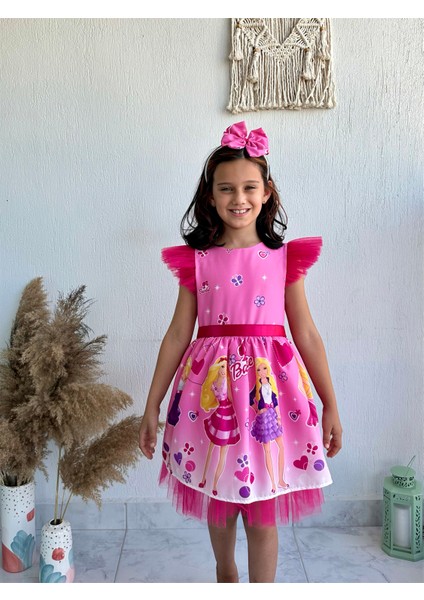 Barbie Kız Çocuk Elbisesi