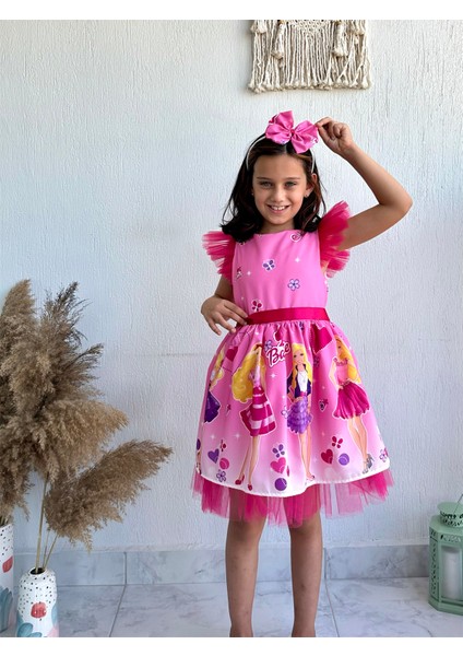Barbie Kız Çocuk Elbisesi