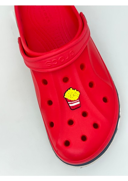 Sağlıkçı Shopping Patates Kızartması Temalı Jibbitz Crocs Terlik Süsü