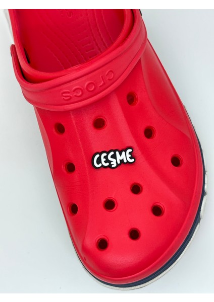 Sağlıkçı Shopping Çeşme Yazı Temalı Temalı Jibbitz Crocs Terlik Süsü