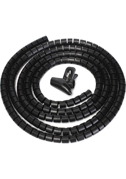 30 mm kablo toplama Spirali Siyah 5,00 Metre