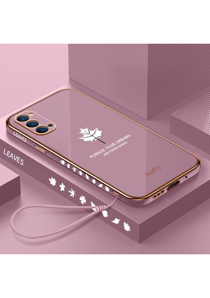 Oppo Reno 4 Pro Için Kemerli Elektroliz Telefon Kılıfı (Yurt Dışından)