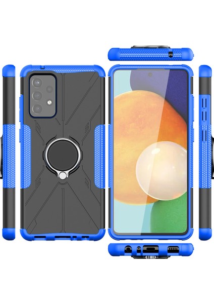 Samsung Galaxy A72 Halkalı Standlı Telefon Kılıfı (Yurt Dışından)