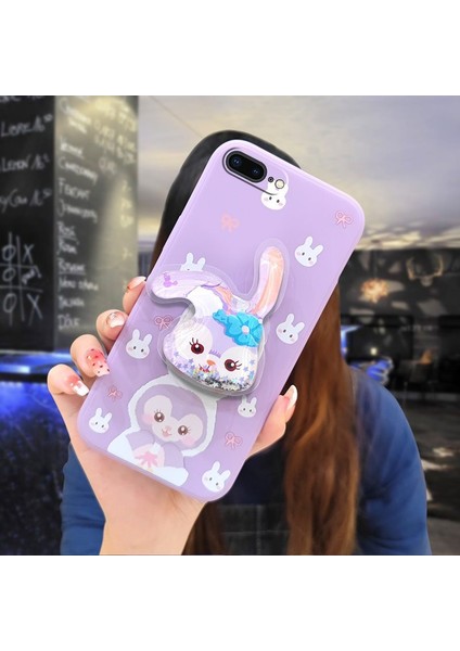 Telefon Kılıfı Iphone 7/8 Plus Dönen Standlı Parıltılı Telefon Kılıfı (Yurt Dışından)
