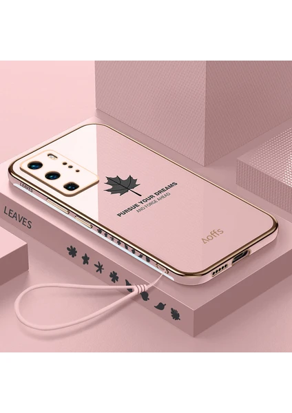 Huawei P40 Pro Için Kemerli Elektroliz Telefon Kılıfı (Yurt Dışından)