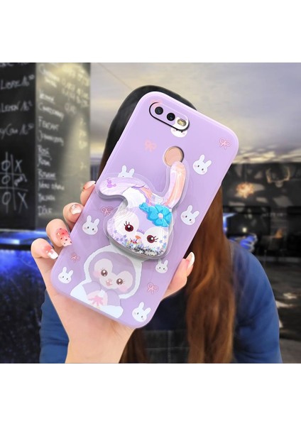 Telefon Kılıfı Oppo F9/A7x Dönen Standlı Parıltılı Telefon Kılıfı (Yurt Dışından)