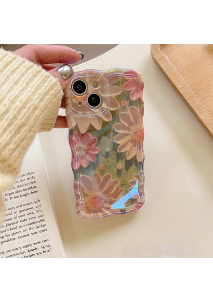 İphone 11 Pro Max Yağlıboya Çiçek Telefon Kılıfı (Yurt Dışından)