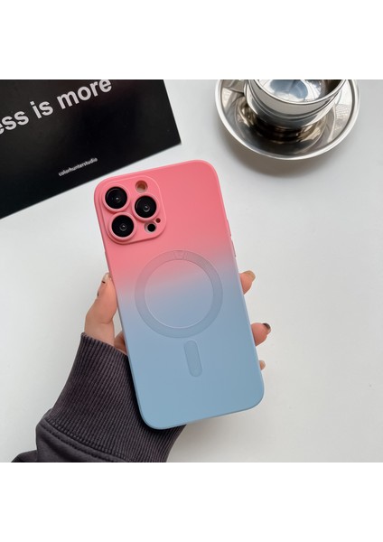 İphone 14 Plus Degrade Manyetik Telefon Kılıfı (Yurt Dışından)