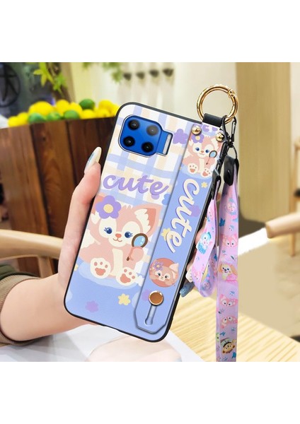 Telefon Kılıfı Motorola Moto G 5g Plus/One 5g Bileklikli Karikatür Telefon Kılıfı (Yurt Dışından)