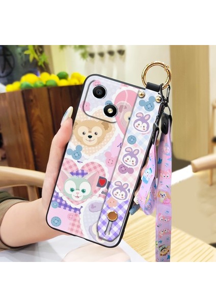 Telefon Kılıfı Huawei Honor Play 30 Bileklikli Karikatür Telefon Kılıfı (Yurt Dışından)