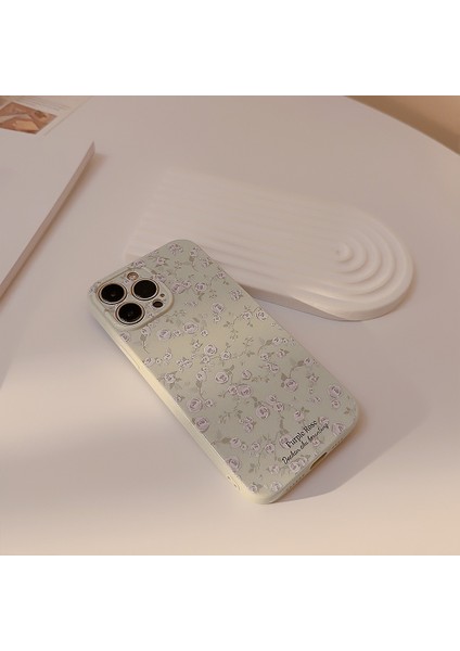 Iphone 14 Plus Retro Floral Silicone Phone Case (Yurt Dışından)