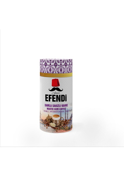 Otantik Damla Sakızlı Dibek Kahvesi Silindir Kutu 250 gr