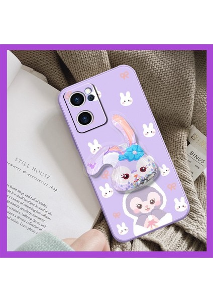 Telefon Kılıfı Oppo Reno 7 5g Dönen Standlı Parıltılı Telefon Kılıfı (Yurt Dışından)