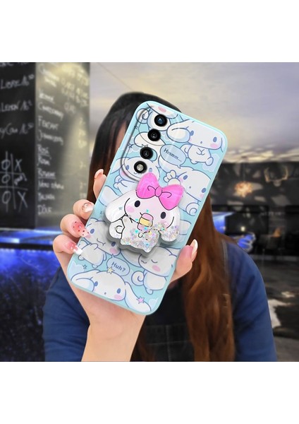 Telefon Kılıfı Huawei Honor 70 Pro Dönen Standlı Parıltılı Telefon Kılıfı (Yurt Dışından)