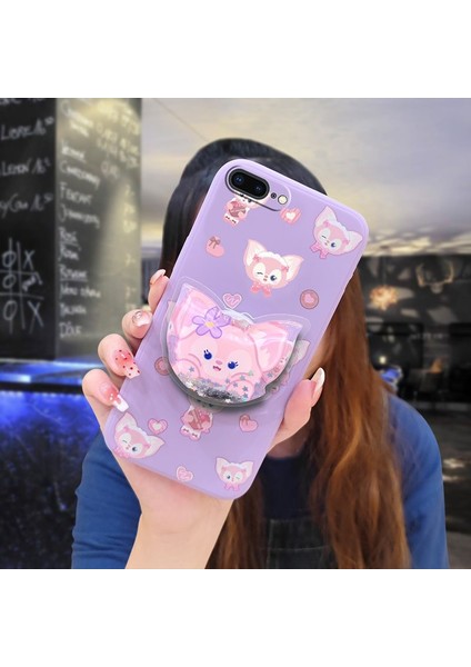 Telefon Kılıfı Iphone 7/8 Plus Dönen Standlı Parıltılı Telefon Kılıfı (Yurt Dışından) fiyatları