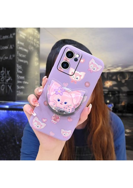 Telefon Kılıfı Oppo Reno 7 5g Dönen Standlı Parıltılı Telefon Kılıfı (Yurt Dışından) fiyatları
