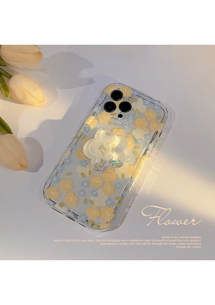 Iphone 11 Pro Max Quicksand Tutuculu Çiçekli Telefon Kılıfı (Yurt Dışından)