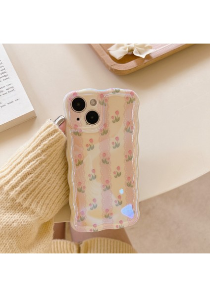 İphone 12 Pro Max Yağlıboya Çiçek Telefon Kılıfı (Yurt Dışından)