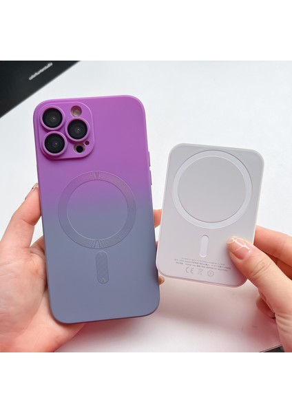 İphone 14 Plus Degrade Manyetik Telefon Kılıfı (Yurt Dışından)