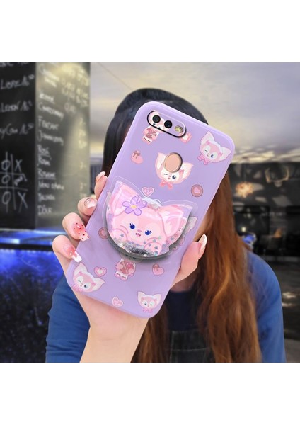 Telefon Kılıfı Oppo F9/A7x Dönen Standlı Parıltılı Telefon Kılıfı (Yurt Dışından) fiyatları