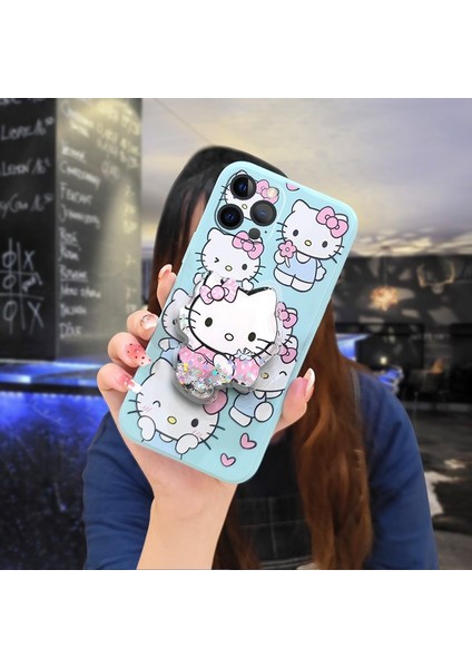 Telefon Kılıfı İphone 12 Pro Max Dönen Standlı Parıltılı Telefon Kılıfı (Yurt Dışından)