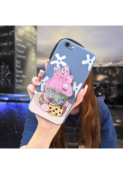 Telefon Kılıfı İphone 6 Dönen Standlı Parıltılı Telefon Kılıfı (Yurt Dışından)