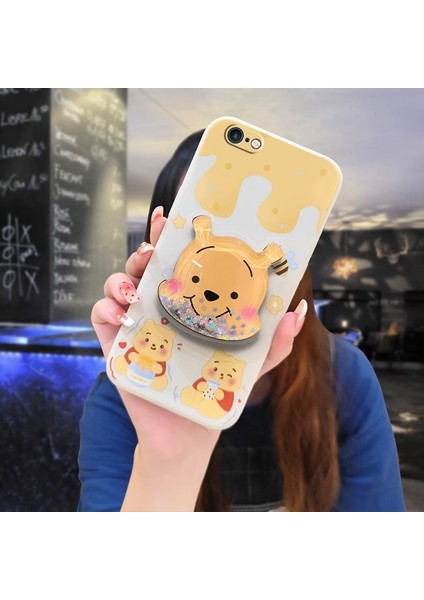 Telefon Kılıfı İphone 6 Dönen Standlı Parıltılı Telefon Kılıfı (Yurt Dışından)