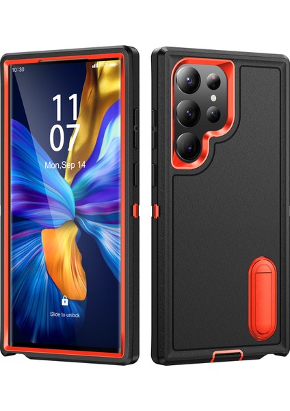 Samsung Galaxy A53 Standlı Sağlam Kauçuk Telefon Kılıfı (Yurt Dışından)