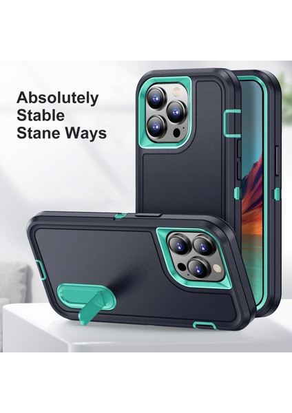 İphone 12 Pro Standlı Sağlam Kauçuk Telefon Kılıfı (Yurt Dışından) modelleri