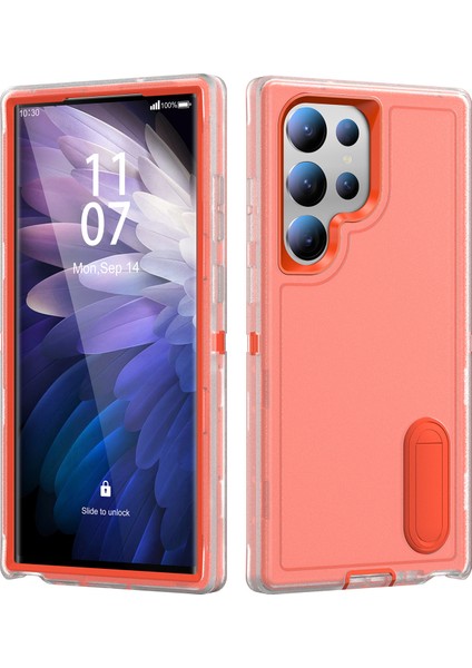 Samsung Galaxy A12 Standlı Sağlam Kauçuk Telefon Kılıfı (Yurt Dışından)