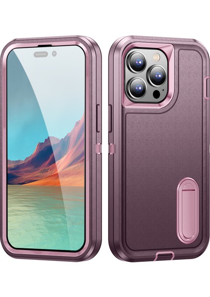 İphone X/Xs Standlı Sağlam Kauçuk Telefon Kılıfı (Yurt Dışından)