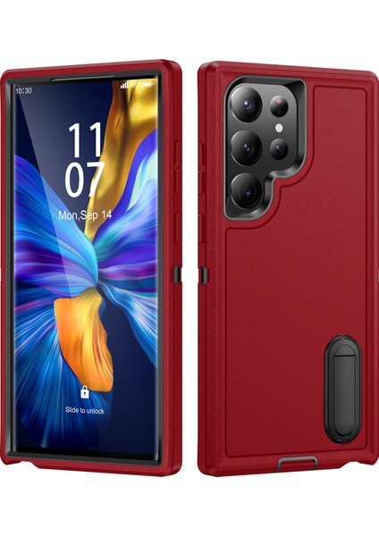 Samsung Galaxy A22 4g Standlı Sağlam Kauçuk Telefon Kılıfı (Yurt Dışından)