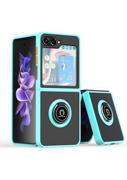 Samsung Galaxy Z Flip 5 Halka Tutuculu Darbeye Dayanıklı Telefon Kılıfı (Yurt Dışından)