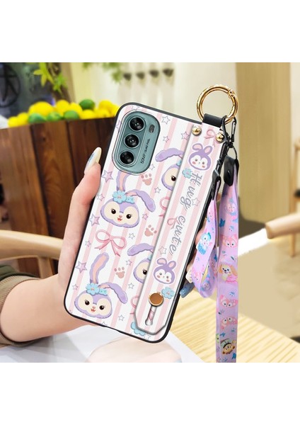 Telefon Kılıfı Motorola Moto G62 5g Bileklikli Karikatür Telefon Kılıfı (Yurt Dışından)