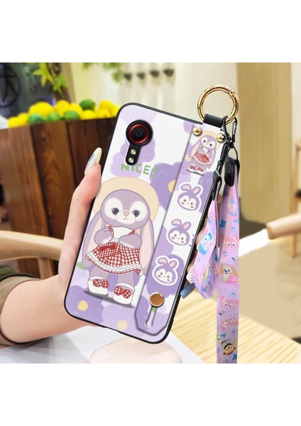 Telefon Kılıfı Samsung Galaxy Xcover5 Bileklikli Karikatür Telefon Kılıfı (Yurt Dışından)