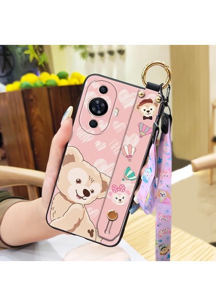 Telefon Kılıfı Huawei Nova 11 Bileklikli Karikatür Telefon Kılıfı (Yurt Dışından)