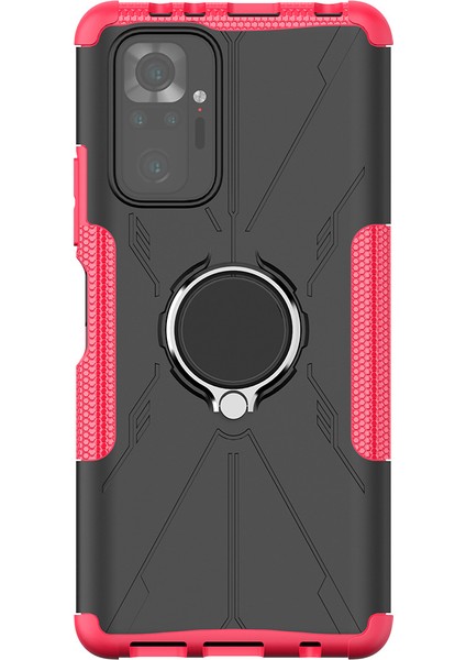 Xiaomi Redmi Note 10 Pro Halkalı Standlı Telefon Kılıfı (Yurt Dışından)