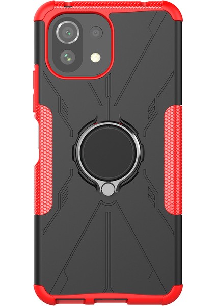 Xiaomi Mi 11 Lite Halkalı Standlı Telefon Kılıfı (Yurt Dışından)