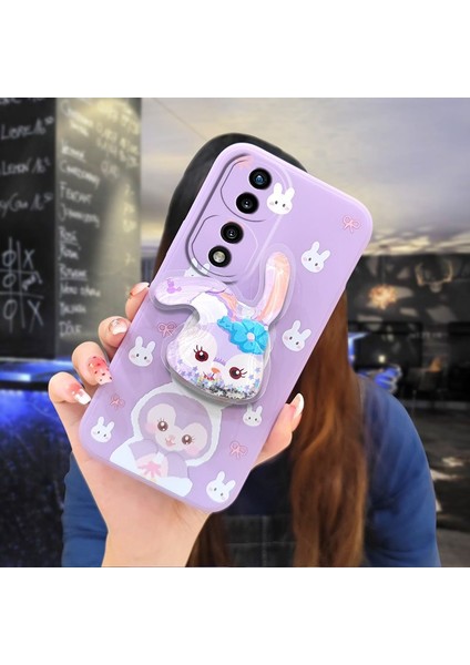 Telefon Kılıfı Huawei Honor 70 Pro Dönen Standlı Parıltılı Telefon Kılıfı (Yurt Dışından)