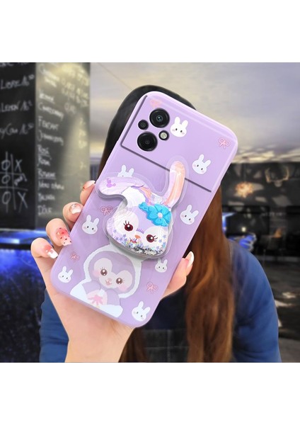 Telefon Kılıfı Xiaomi Poco M5 4g Dönen Standlı Parıltılı Telefon Kılıfı (Yurt Dışından)