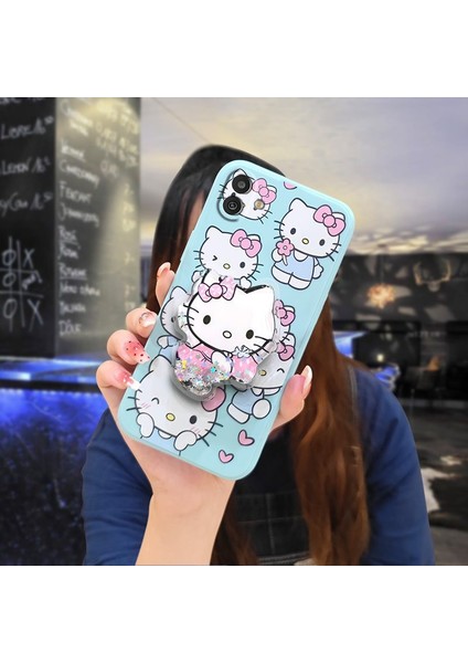 Telefon Kılıfı Samsung Galaxy M13 5g Dönen Standlı Parıltılı Telefon Kılıfı (Yurt Dışından)