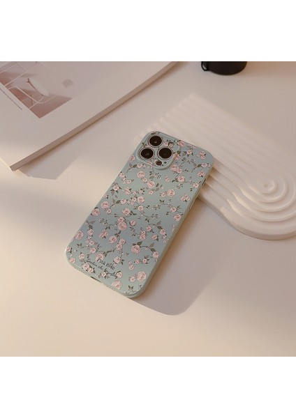 Iphone 12 Pro Retro Floral Silicone Phone Case (Yurt Dışından)