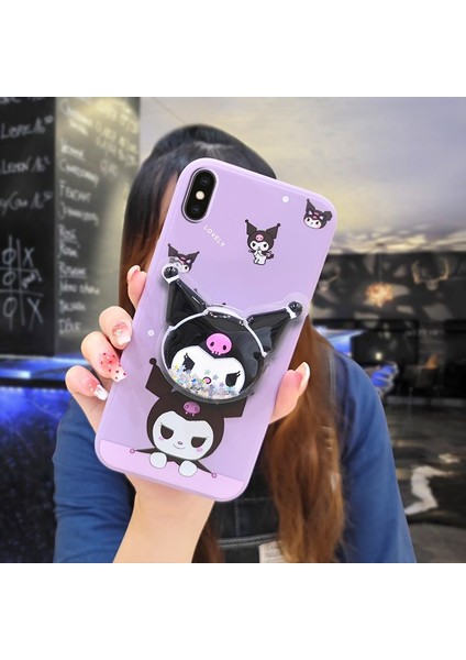 Telefon Kılıfı Iphone Xs Max Dönen Standlı Parıltılı Telefon Kılıfı (Yurt Dışından)