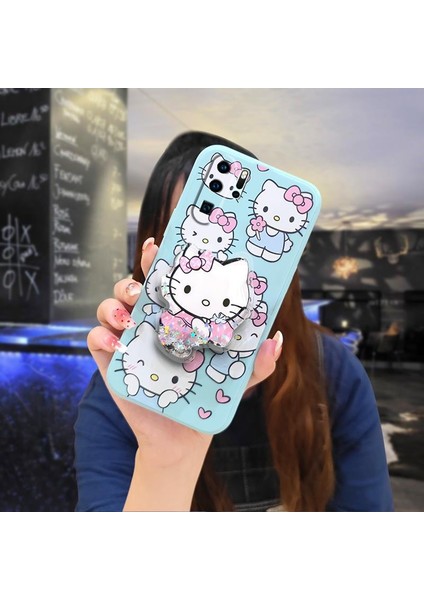 Telefon Kılıfı Huawei P30 Pro Dönen Standlı Parıltılı Telefon Kılıfı (Yurt Dışından)